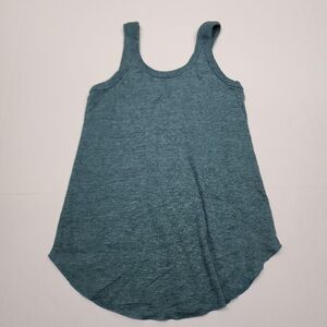 Chaser Tank Top Womens Sz XS NWT Blue Ribbed Scoop Back Round Neck Boho Summer